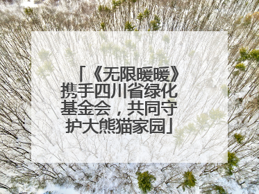 《无限暖暖》携手四川省绿化基金会，共同守护大熊猫家园