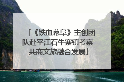 《铁血幕阜》主创团队赴平江石牛寨镇考察 共商文旅融合发展