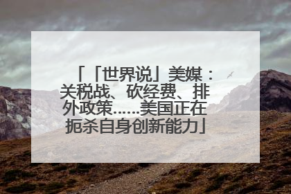 「世界说」美媒：关税战、砍经费、排外政策……美国正在扼杀自身创新能力