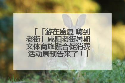 「游在盛夏 嗨到老街」咸阳老街暑期文体商旅融合促消费活动周预告来了！