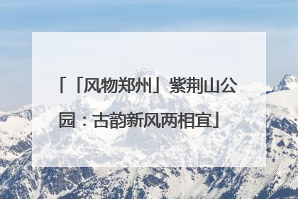 「风物郑州」紫荆山公园：古韵新风两相宜