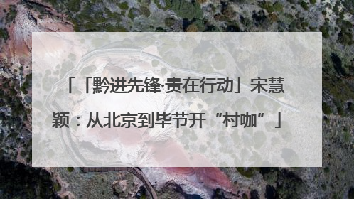 「黔进先锋·贵在行动」宋慧颖：从北京到毕节开“村咖”