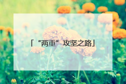 “两重”攻坚之路