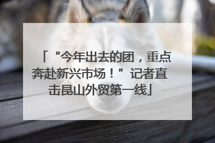 “今年出去的团，重点奔赴新兴市场！”记者直击昆山外贸第一线