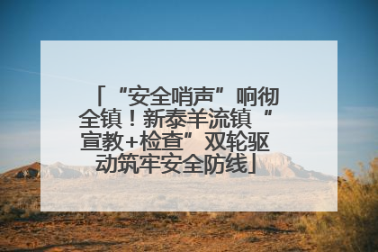 “安全哨声”响彻全镇！新泰羊流镇“宣教+检查”双轮驱动筑牢安全防线