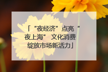 “夜经济”点亮“夜上海” 文化消费绽放市场新活力