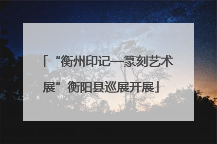 “衡州印记—篆刻艺术展”衡阳县巡展开展