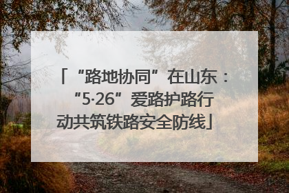 “路地协同”在山东：“5·26”爱路护路行动共筑铁路安全防线