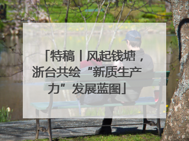 特稿丨风起钱塘，浙台共绘“新质生产力”发展蓝图