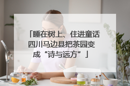 睡在树上、住进童话 四川马边县把茶园变成“诗与远方”