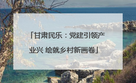 甘肃民乐：党建引领产业兴 绘就乡村新画卷