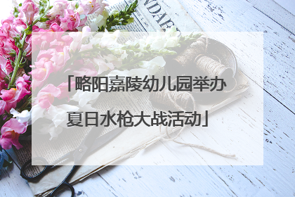 略阳嘉陵幼儿园举办夏日水枪大战活动