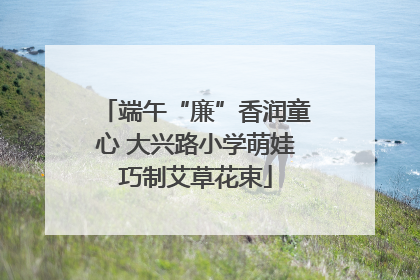 端午“廉”香润童心 大兴路小学萌娃巧制艾草花束