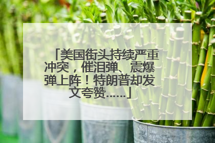 美国街头持续严重冲突，催泪弹、震爆弹上阵！特朗普却发文夸赞……