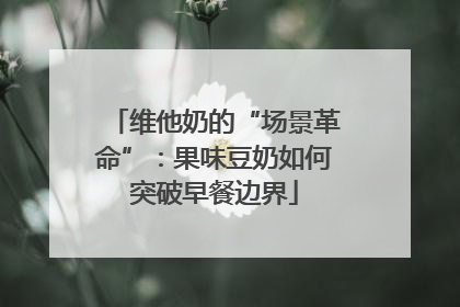 维他奶的“场景革命”：果味豆奶如何突破早餐边界