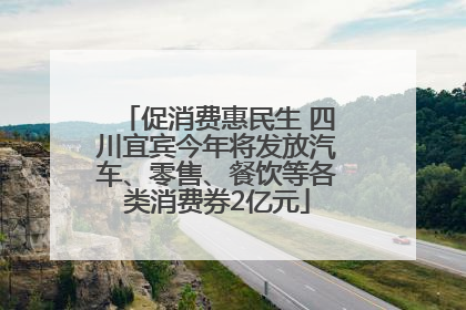 促消费惠民生 四川宜宾今年将发放汽车、零售、餐饮等各类消费券2亿元