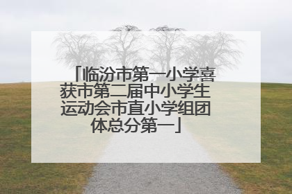 临汾市第一小学喜获市第二届中小学生运动会市直小学组团体总分第一