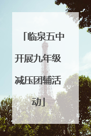 临泉五中开展九年级减压团辅活动