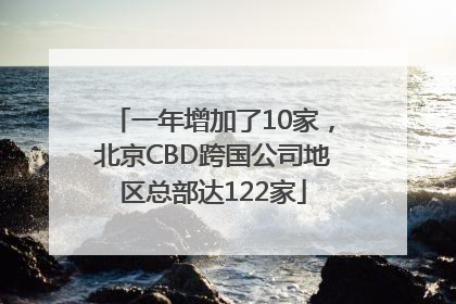 一年增加了10家，北京CBD跨国公司地区总部达122家
