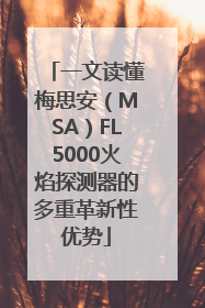 一文读懂梅思安（MSA）FL5000火焰探测器的多重革新性优势