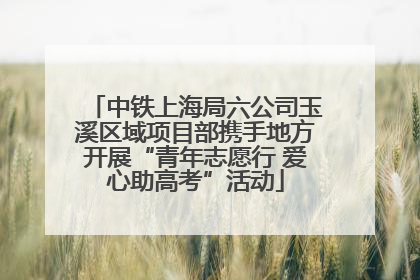中铁上海局六公司玉溪区域项目部携手地方开展“青年志愿行 爱心助高考”活动