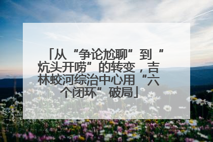 从“争论尬聊”到“炕头开唠”的转变，吉林蛟河综治中心用“六个闭环”破局