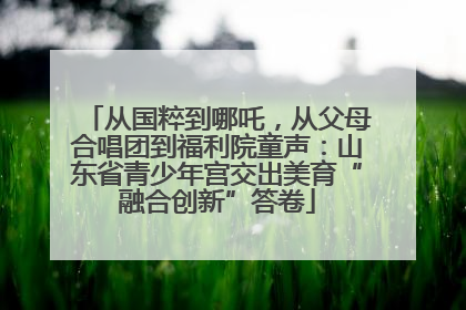 从国粹到哪吒，从父母合唱团到福利院童声：山东省青少年宫交出美育“融合创新”答卷