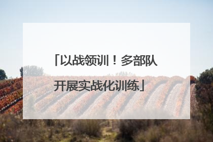 以战领训！多部队开展实战化训练