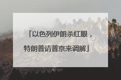 以色列伊朗杀红眼，特朗普请普京来调解