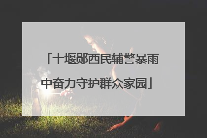 十堰郧西民辅警暴雨中奋力守护群众家园