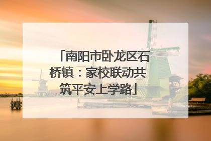 南阳市卧龙区石桥镇：家校联动共筑平安上学路