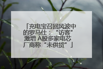 充电宝召回风波中的罗马仕：“访客”激增 A股多家电芯厂商称“未供货”