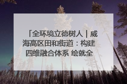 全环境立德树人｜威海高区田和街道：构建四维融合体系 绘就全环境立德树人新画卷