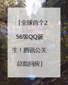 全球首个256级QQ诞生！腾讯公关总监回应