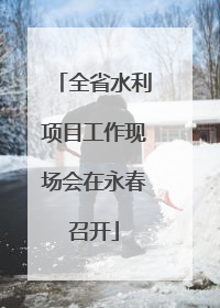 全省水利项目工作现场会在永春召开
