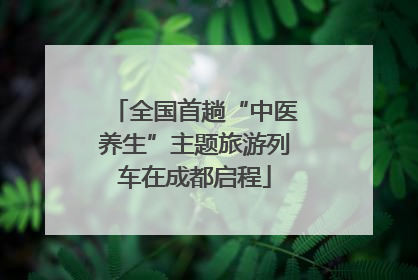 全国首趟“中医养生”主题旅游列车在成都启程