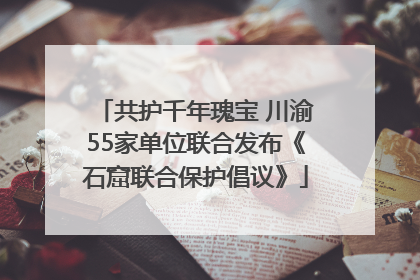 共护千年瑰宝 川渝55家单位联合发布《石窟联合保护倡议》