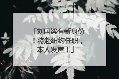 刘国梁有新身份！将赴纽约任职，本人发声！