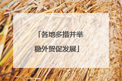 各地多措并举稳外贸促发展