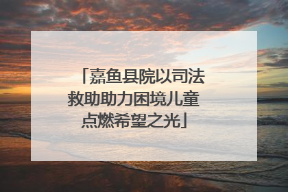 嘉鱼县院以司法救助助力困境儿童点燃希望之光