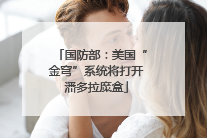 国防部：美国“金穹”系统将打开潘多拉魔盒
