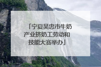 宁夏吴忠市牛奶产业挤奶工劳动和技能大赛举办