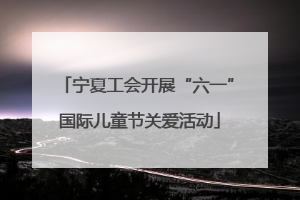 宁夏工会开展“六一”国际儿童节关爱活动
