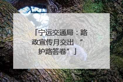 宁远交通局：路政宣传月交出 “护路答卷”