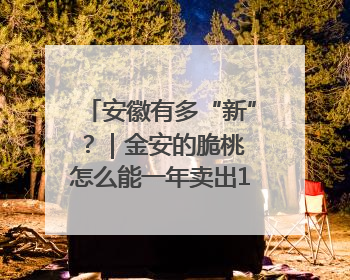 安徽有多“新”？｜金安的脆桃 怎么能一年卖出16亿元？