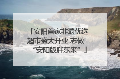 安阳首家非遗优选超市盛大开业 志做“安阳版胖东来”