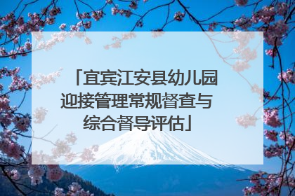 宜宾江安县幼儿园迎接管理常规督查与综合督导评估