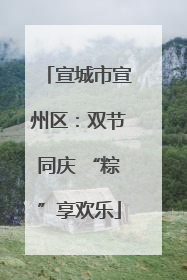 宣城市宣州区：双节同庆 “粽”享欢乐
