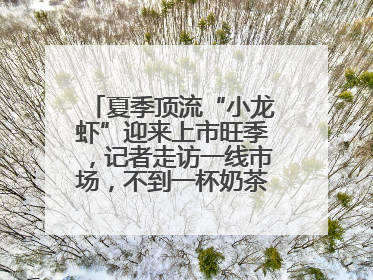 夏季顶流“小龙虾”迎来上市旺季，记者走访一线市场，不到一杯奶茶钱就能买斤虾