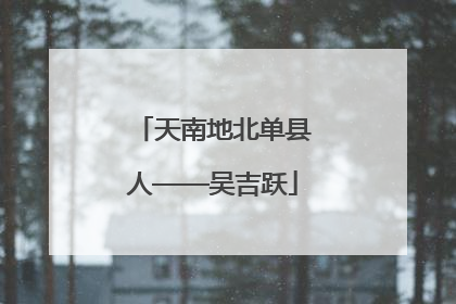 天南地北单县人——吴吉跃